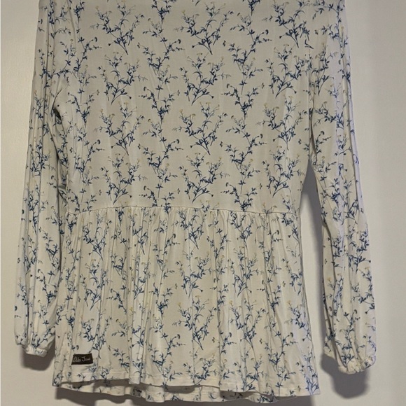 Matilda Jane Blue and Cream Floral Blouse - Picture 5 of 5